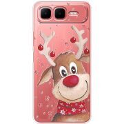 Прозорий чохол BoxFace Infinix Smart 10 Plus Winter Deer