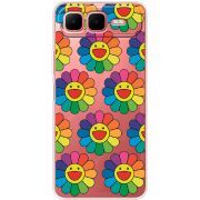 Прозорий чохол BoxFace Infinix Smart 10 Plus Hippie Flowers