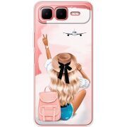 Прозорий чохол BoxFace Infinix Smart 10 Plus Travel Girl