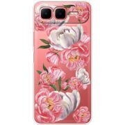 Прозорий чохол BoxFace Infinix Smart 10 Plus Peony Watercolor Style