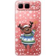 Прозорий чохол BoxFace Infinix Smart 10 Plus Christmas Deer with Snow