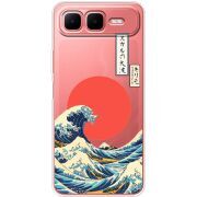 Прозорий чохол BoxFace Infinix Smart 10 Plus Большая волна в Канагаве