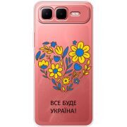 Прозорий чохол BoxFace Infinix Smart 10 Plus Все буде Україна