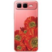 Прозорий чохол BoxFace Infinix Smart 10 Plus Red Poppies