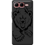 Чорний чохол BoxFace Infinix Smart 10 Plus Grizzly Bear