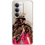 Прозорий чохол BoxFace Xiaomi Redmi 15 Queen and Princess