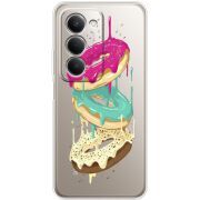 Прозорий чохол BoxFace Xiaomi Redmi 15 Donuts