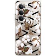 Прозорий чохол BoxFace Xiaomi Redmi 15 Cotton flowers