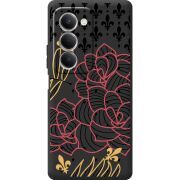 Чорний чохол BoxFace Xiaomi Redmi 15 FranceFlowers