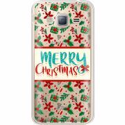 Прозрачный чехол Uprint Samsung J320 Galaxy J3 Vintage Christmas Pattern