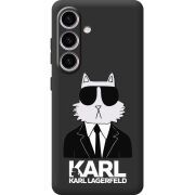 Чорний чохол BoxFace Samsung Galaxy M56 (M566) Cat in Black