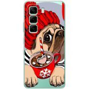 Прозорий чохол BoxFace Infinix Hot 60i Winter Puggy