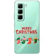 Прозорий чохол BoxFace Infinix Hot 60i Merry Christmas