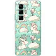 Прозорий чохол BoxFace Infinix Hot 60i Unicorns
