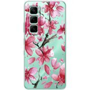 Прозорий чохол BoxFace Infinix Hot 60i Pink Magnolia