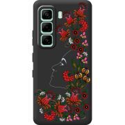 Чорний чохол BoxFace Infinix Hot 60i 3D Ukrainian Muse