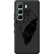Чорний чохол BoxFace Infinix Hot 60i Wolf and Raven