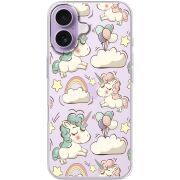 Прозорий чохол BoxFace Apple iPhone 17 Unicorns