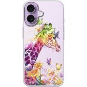Прозорий чохол BoxFace Apple iPhone 17 Colorful Giraffe