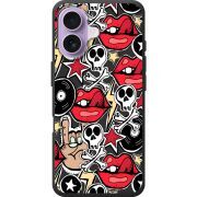 Чорний чохол BoxFace Apple iPhone 17 Rock Graffiti