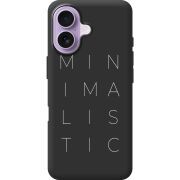 Чорний чохол BoxFace Apple iPhone 17 Minimalistic