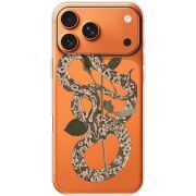 Прозорий чохол BoxFace Apple iPhone 17 Pro Max Glamor Snake