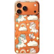Прозорий чохол BoxFace Apple iPhone 17 Pro Max Unicorns