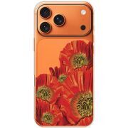 Прозорий чохол BoxFace Apple iPhone 17 Pro Max Red Poppies