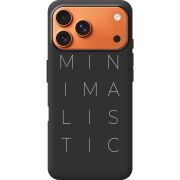 Чорний чохол BoxFace Apple iPhone 17 Pro Max Minimalistic