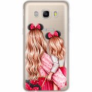 Прозрачный чехол Uprint Samsung J710 Galaxy J7 2016 Mouse Girls
