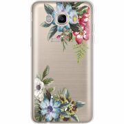Прозрачный чехол Uprint Samsung J710 Galaxy J7 2016 Floral