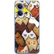 Чохол BoxFace Poco C85 Sleepy Cats