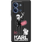 Чорний чохол BoxFace Poco C85 For Karl