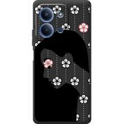 Чорний чохол BoxFace Poco C85 Flower Hair