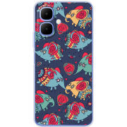 Чохол BoxFace Infinix Smart 10 Flying Elephants