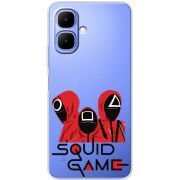 Прозорий чохол BoxFace Infinix Smart 10 siquid game люди в красном