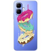 Прозорий чохол BoxFace Infinix Smart 10 Donuts