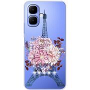 Чохол зі стразами Infinix Smart 10 Eiffel Tower