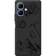 Чорний чохол BoxFace Infinix Smart 10 Mountains