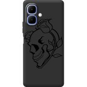 Чорний чохол BoxFace Infinix Smart 10 Skull and Roses