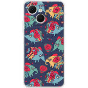 Чохол BoxFace Tecno Spark 40C Flying Elephants