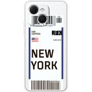 Прозорий чохол BoxFace Tecno Spark 40C Ticket New York
