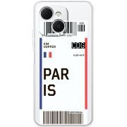 Прозорий чохол BoxFace Tecno Spark 40C Ticket Paris
