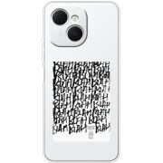 Прозорий чохол BoxFace Tecno Spark 40C Blah Blah
