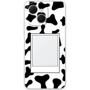 Прозорий чохол BoxFace Tecno Spark 40C Cow