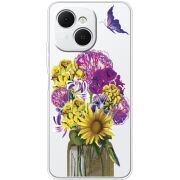 Прозорий чохол BoxFace Tecno Spark 40C My Bouquet