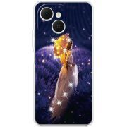 Чохол зі стразами Tecno Spark 40C Girl with Umbrella