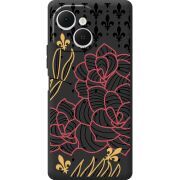 Чорний чохол BoxFace Tecno Spark 40C FranceFlowers