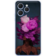 Чохол BoxFace Tecno Spark 40 Exquisite Purple Flowers