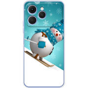 Чохол BoxFace Tecno Spark 40 Skier Snowman